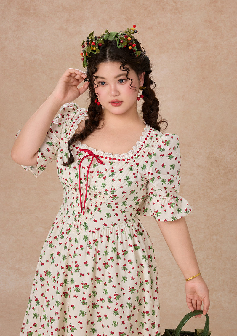 Wild Strawberry Paradise Dress
