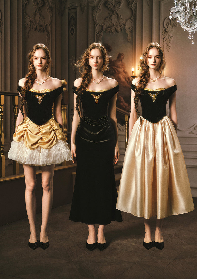 Golden Eagle Goddess Dress Pre-order / S