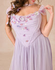 Curve&Plus Ode to Purple Iris Dress