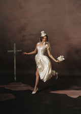 White Coronation Corset Dress