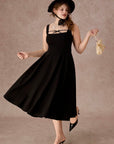 Curve&Plus Beyond Campus Black Dress(Long)