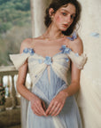 Lacemade cottagecore blue tulle corset dress - dreamy homecoming dress