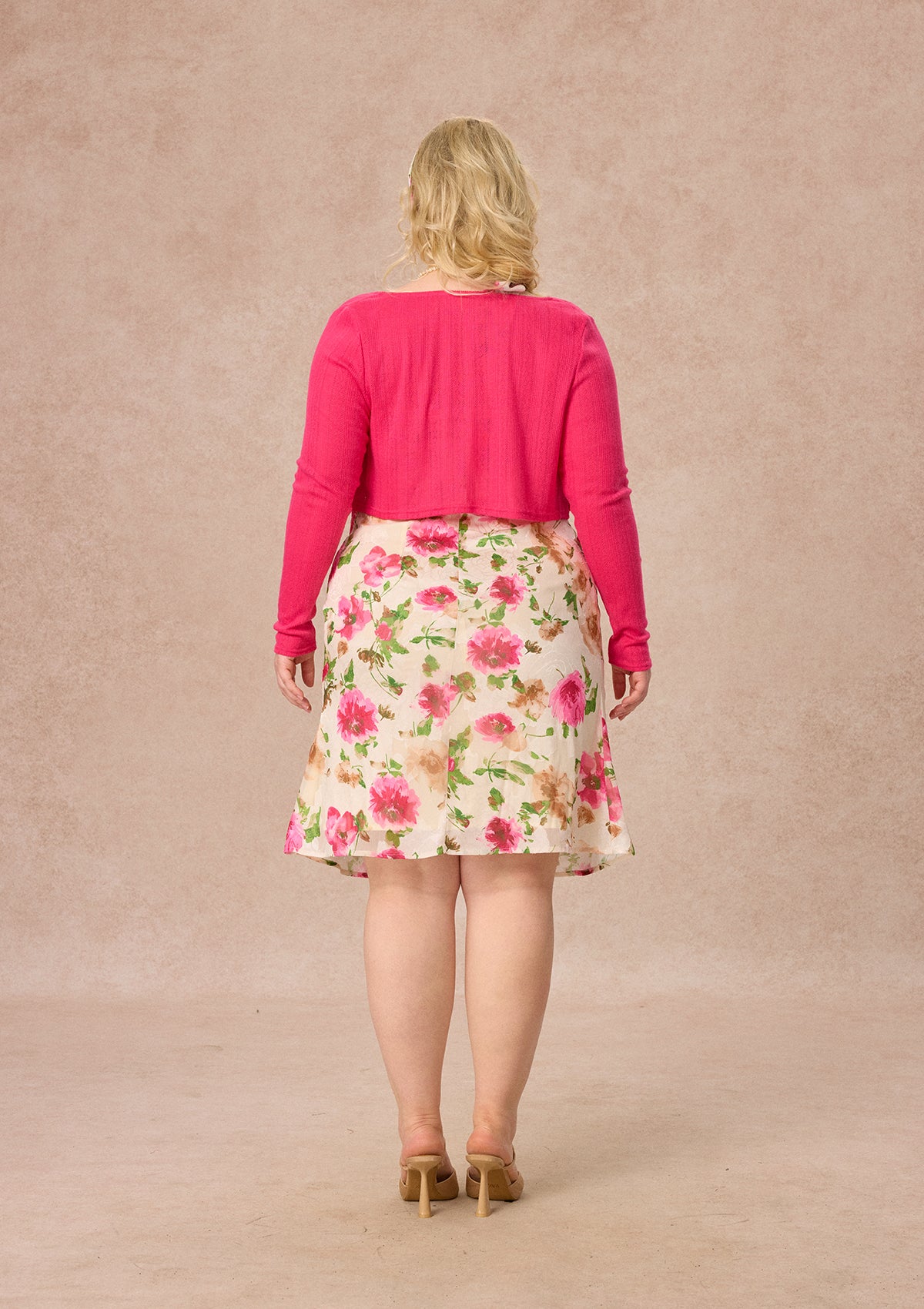Curve&amp;Plus Corn Poppy Cardigan
