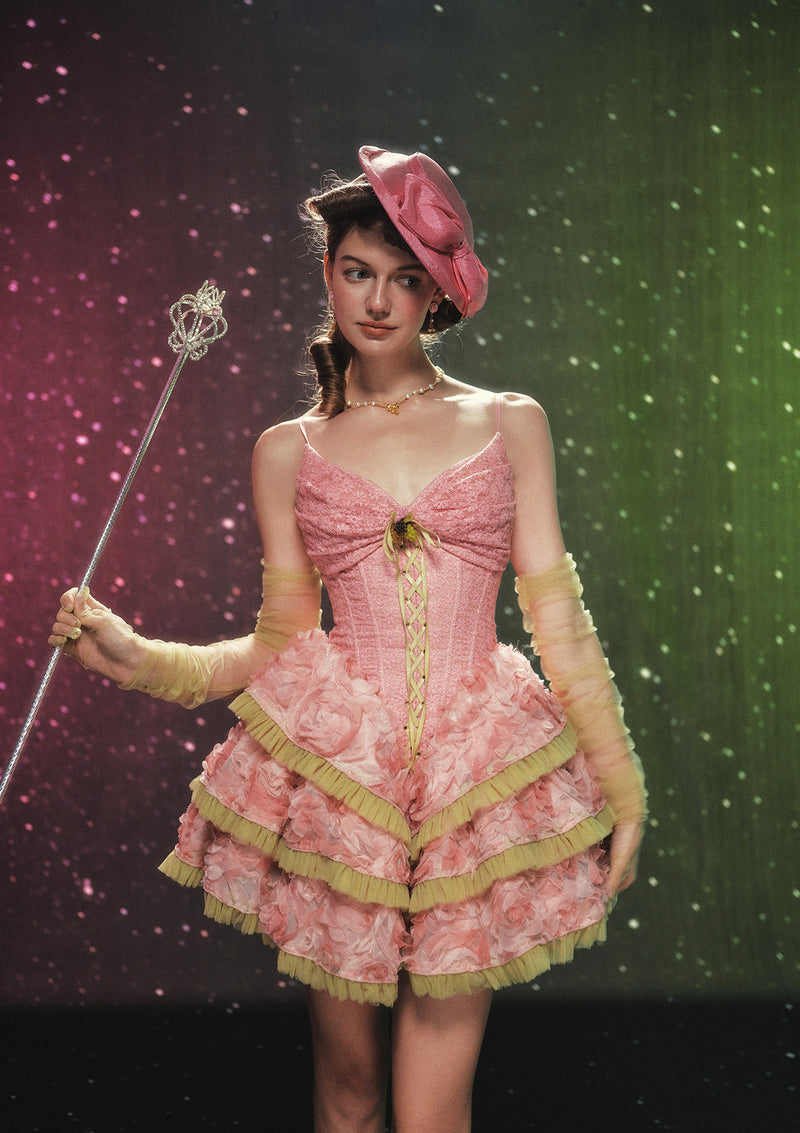 Wicked Inspired Corset Dress | Glinda Mini Dress - Lacemade Pre-Order / Xs Wicked Inspired Corset Dress | Glinda Mini Dress - Lacemade Pre-Order / Xs