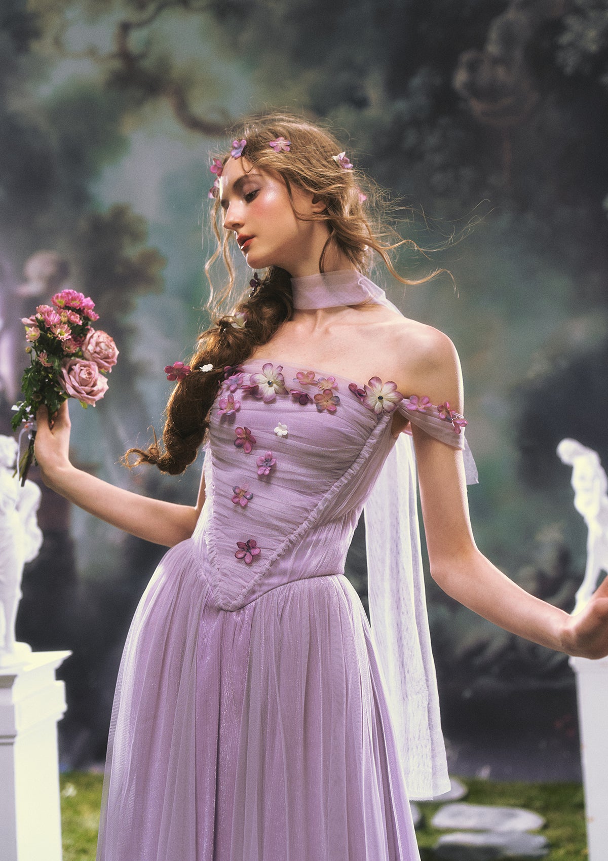 Ode to Purple Iris Dress