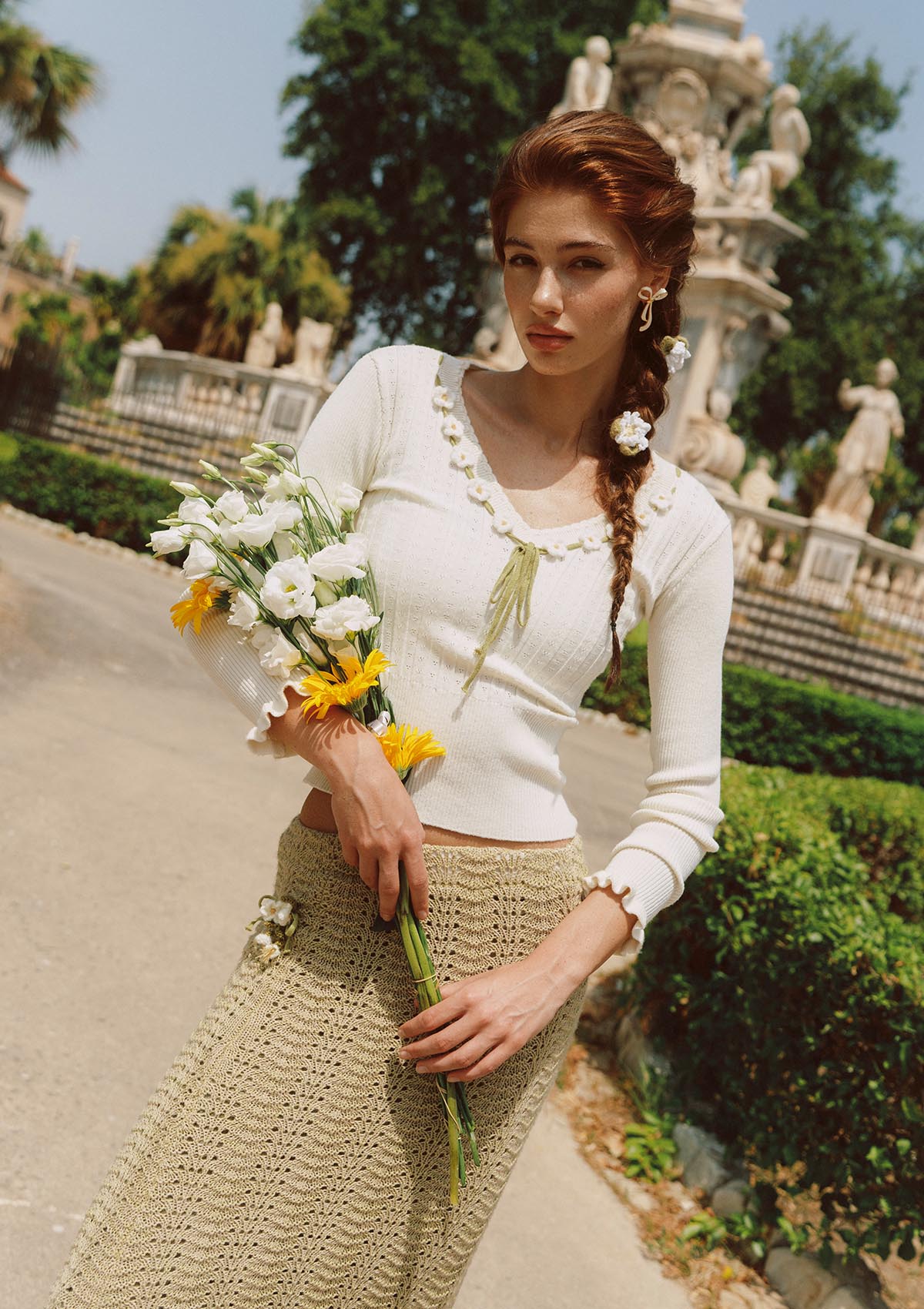 Daisy Bouquet Knit Top