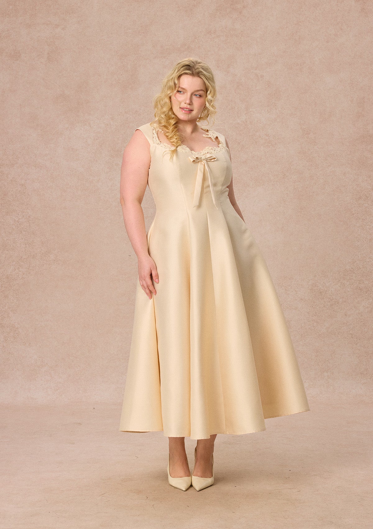 Curve&amp;Plus Castle Vow Dress （White）