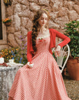 Lacemade vintage gingham summer dress - fit and flare cottagecore style