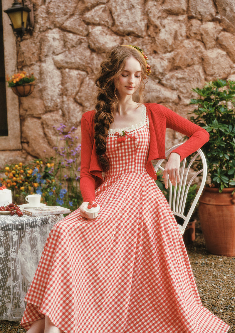 Afternoon Berry Tea Dress Pre order / XS