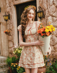Crimson Berry Rose Dress