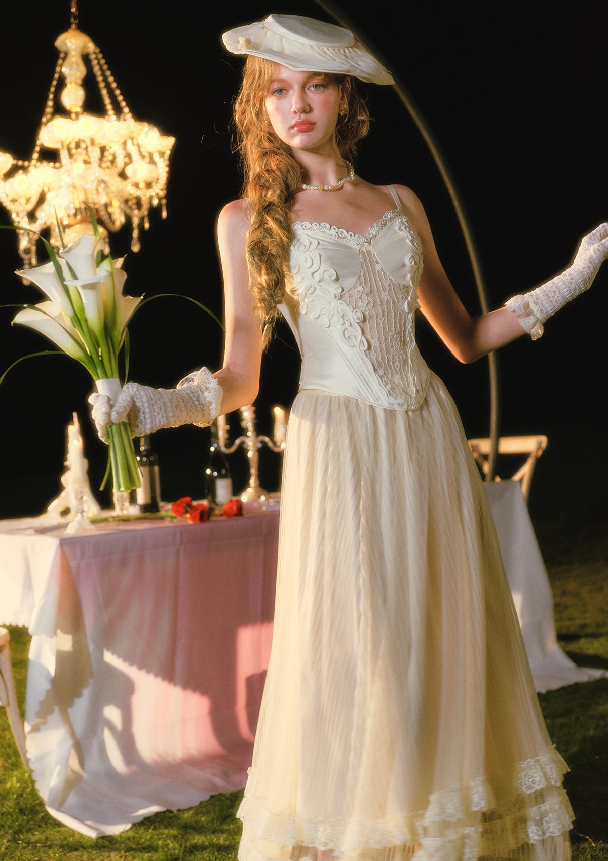 White Rose Verse Corset