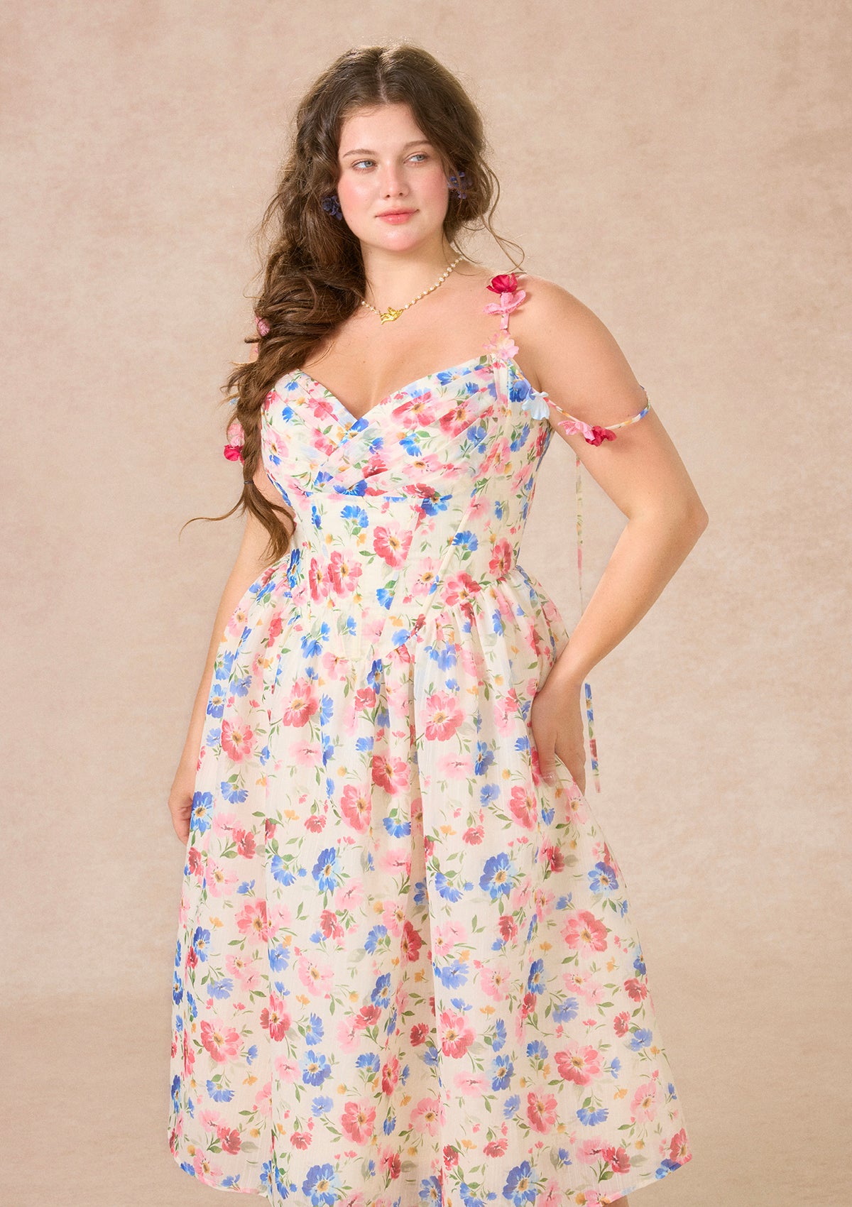Curve&amp;Plus Passion Flower Dress