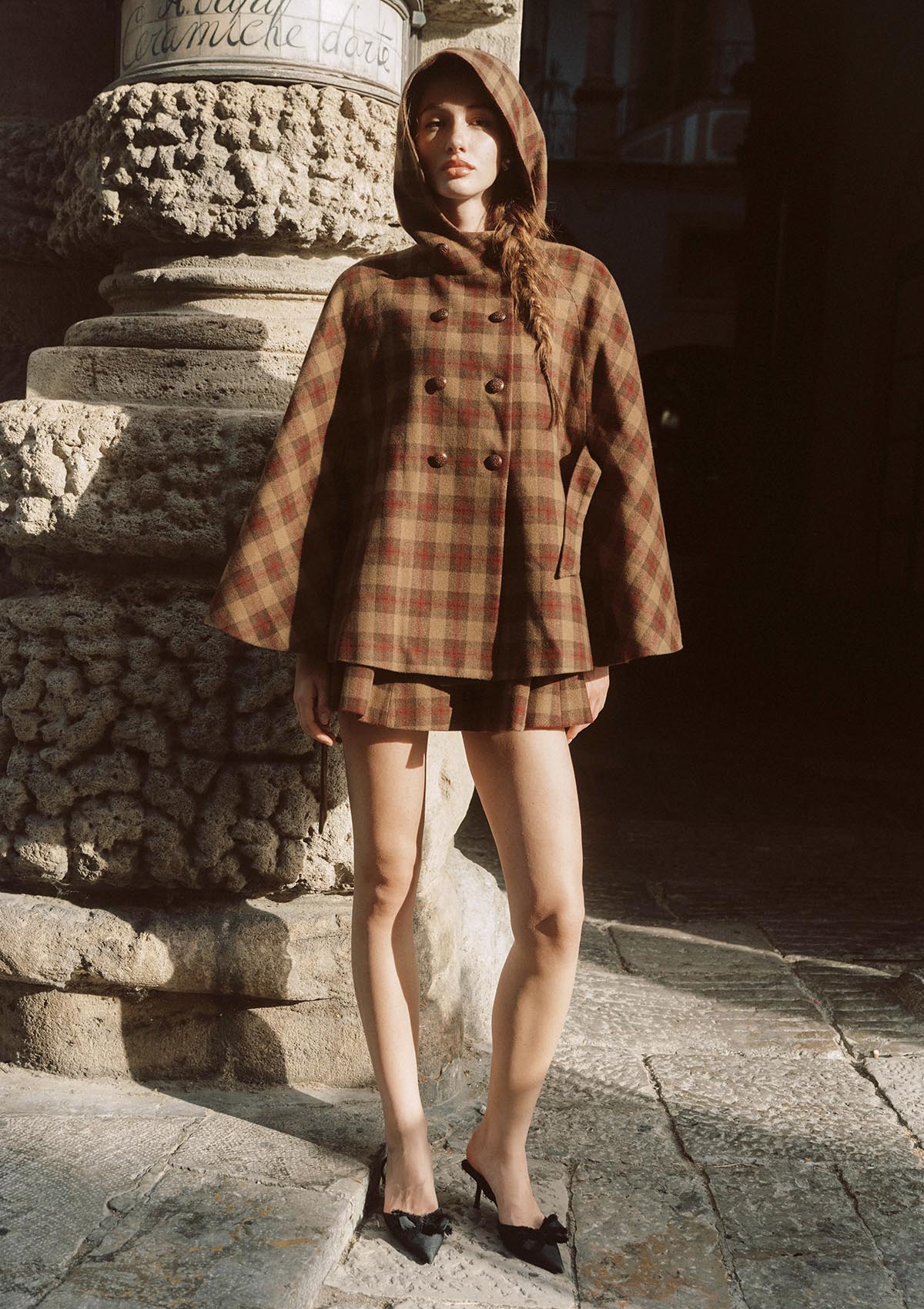 Tartan Majesty Cape Coat