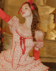 Crimson Velvet Waltz Dress
