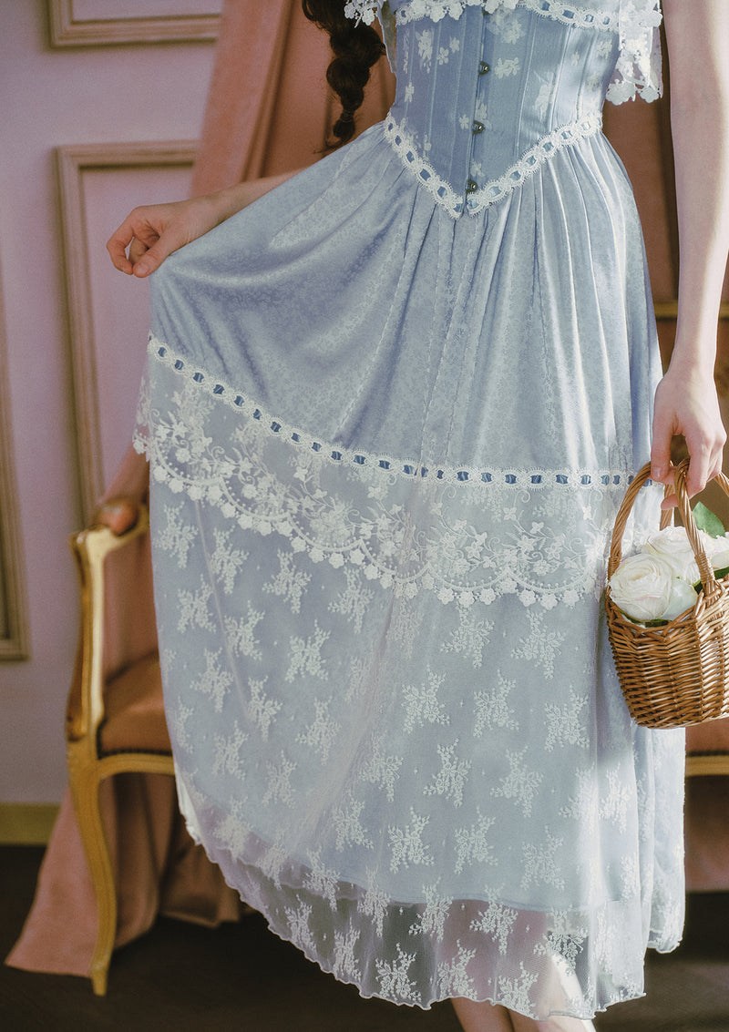 Ice Jade Flower Dress In-stock / S