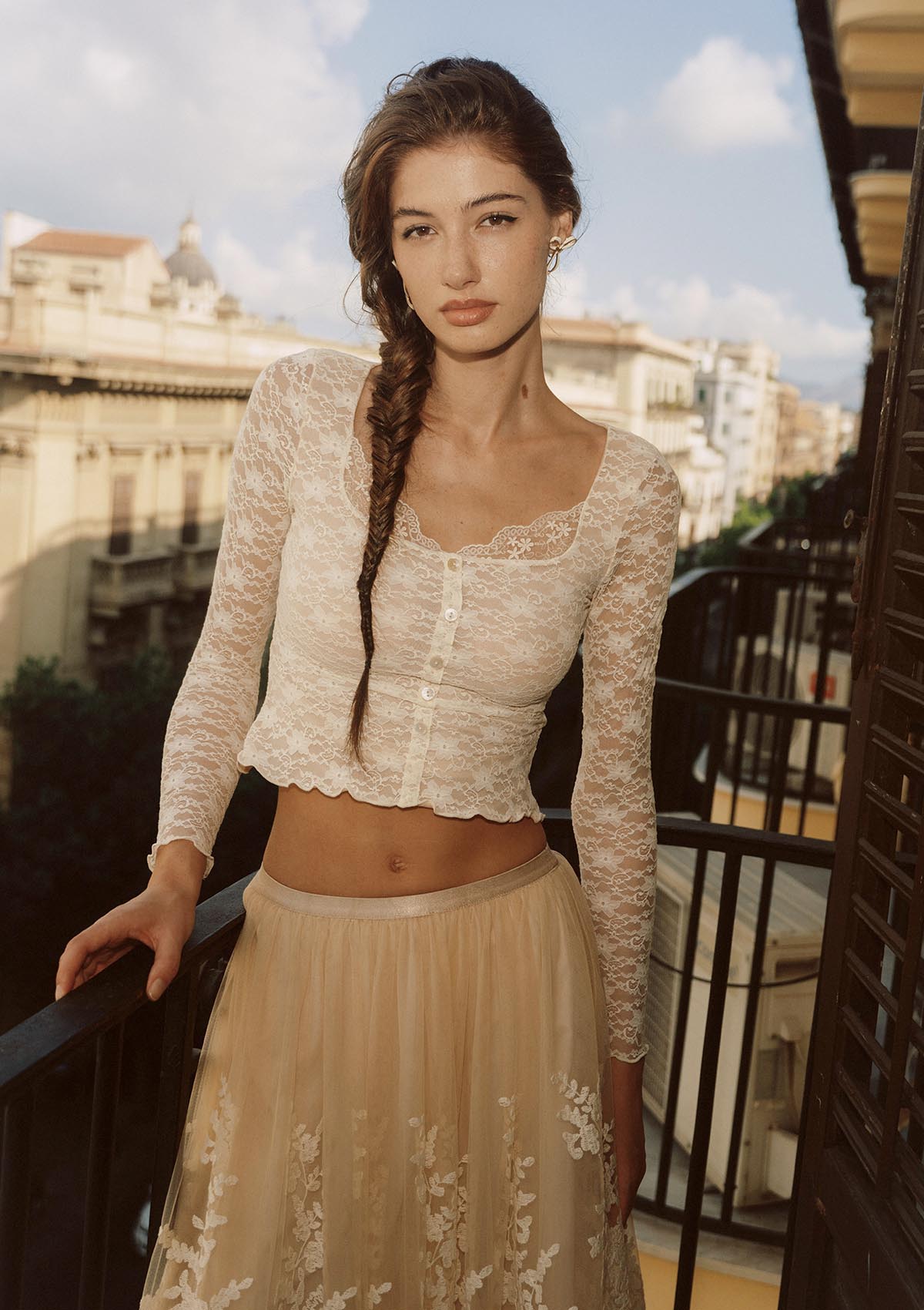Carbonie Lace Top