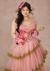 Curve&Plus Grape Grinda Corset Dress (Long)