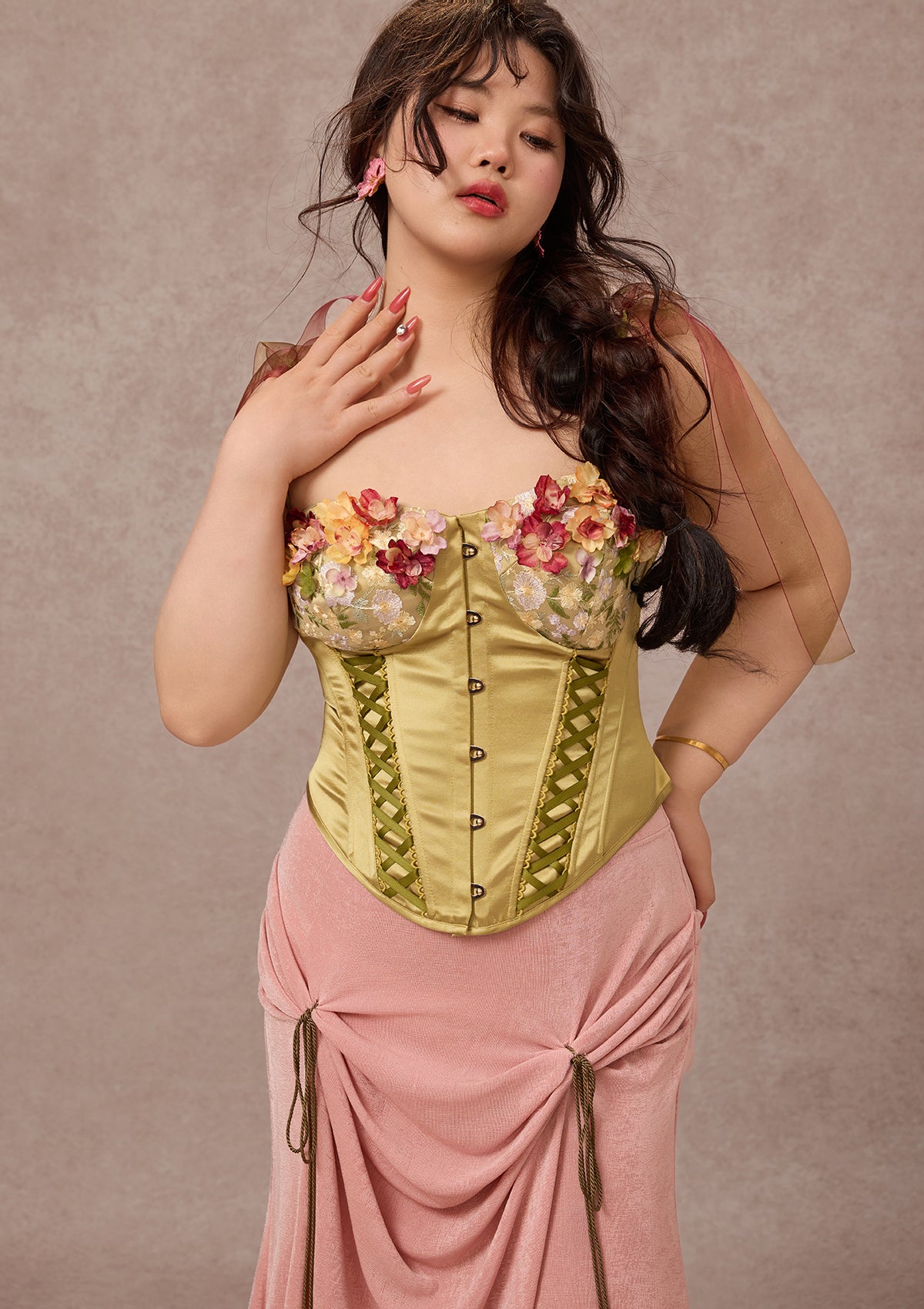 Curve&amp;Plus Echoes of Rose Corset