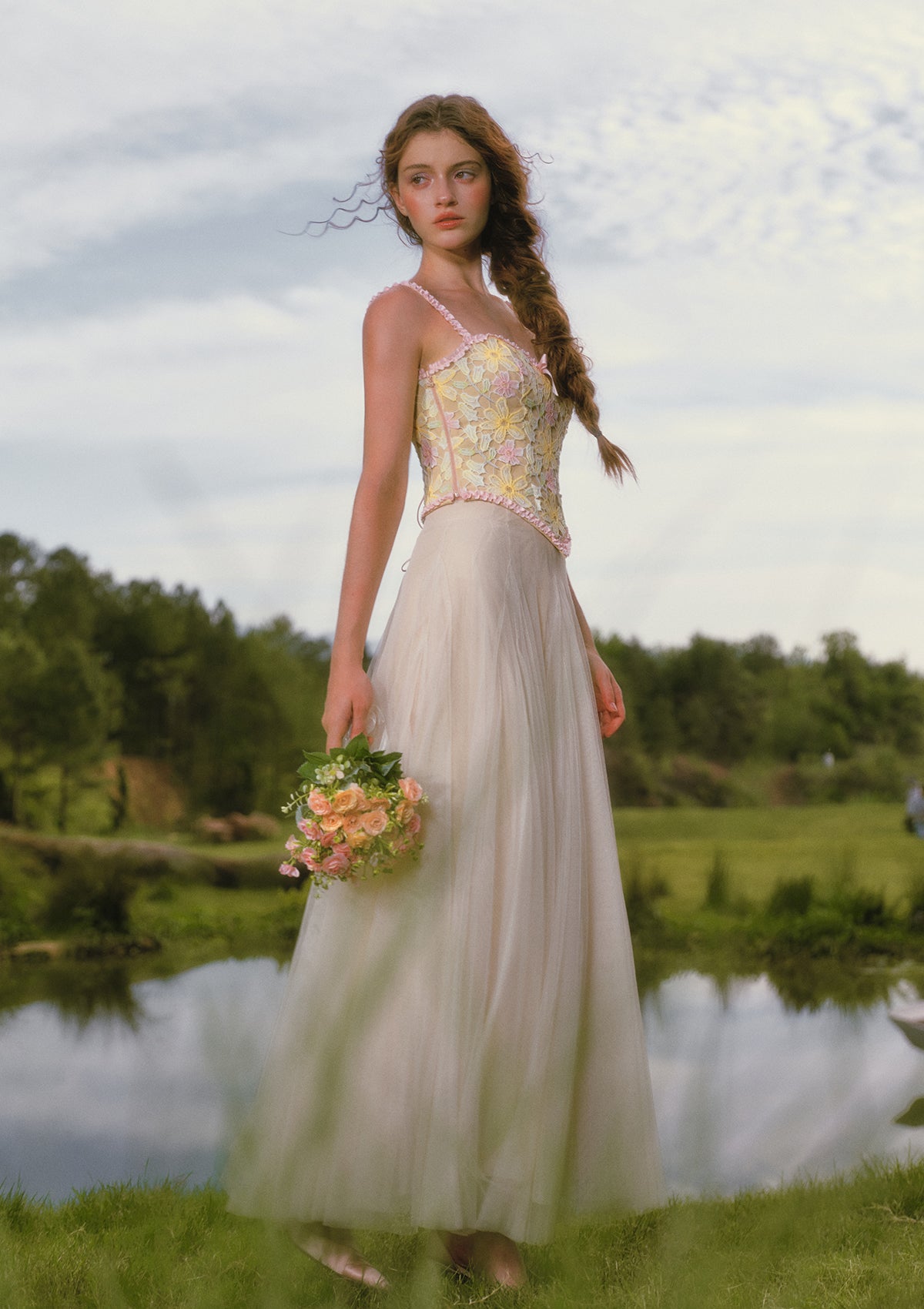 Rainbow Bloom Rhyme Corset