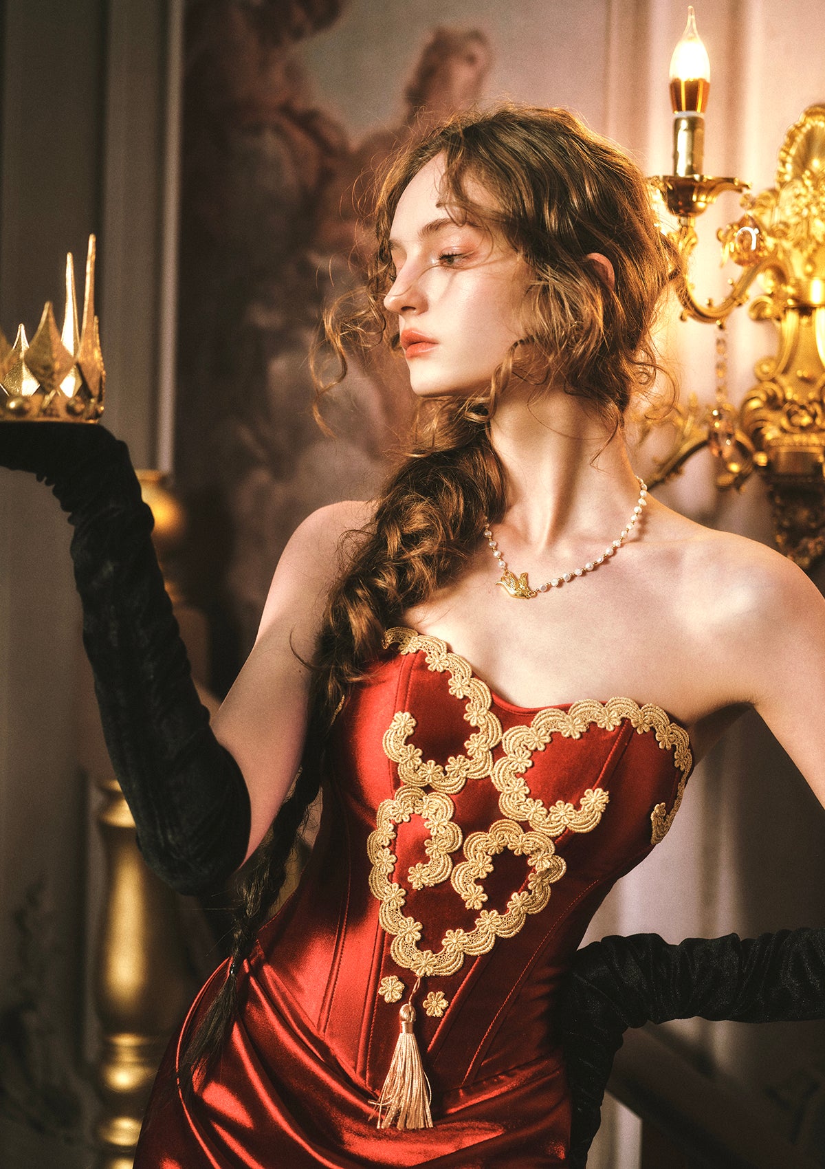 Queen Heart Corset Dress Pre-order / XL