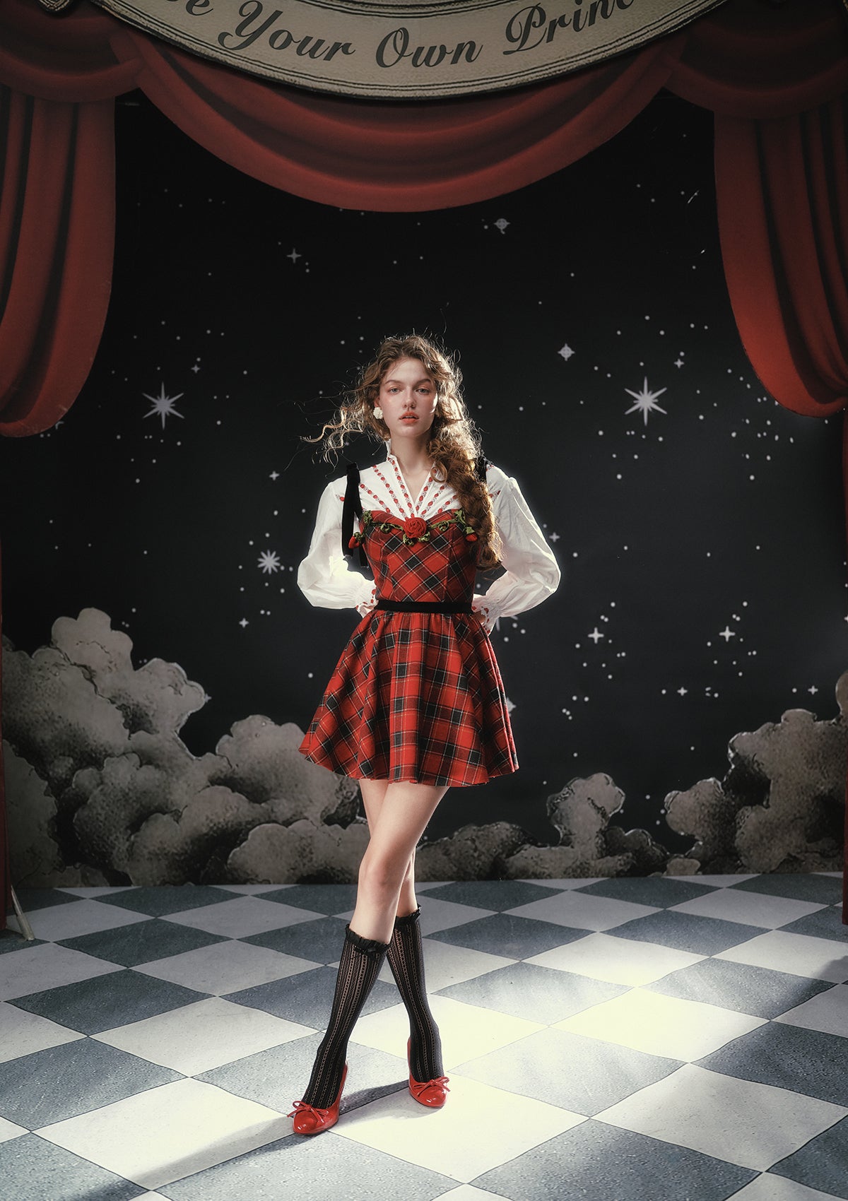Rose Canelé Korsettkleid