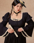 Curve&Plus Safir Mavi Vals Korse Elbise