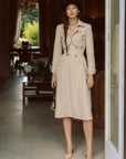 Cream Tea Trench Coat