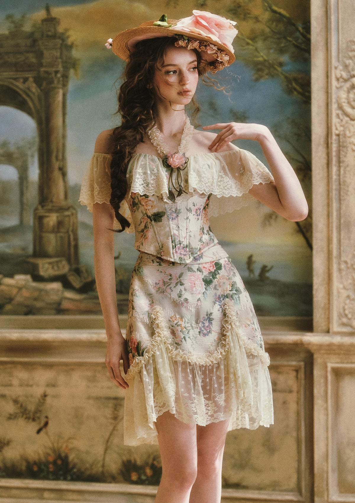 Versailles Rose Skirt