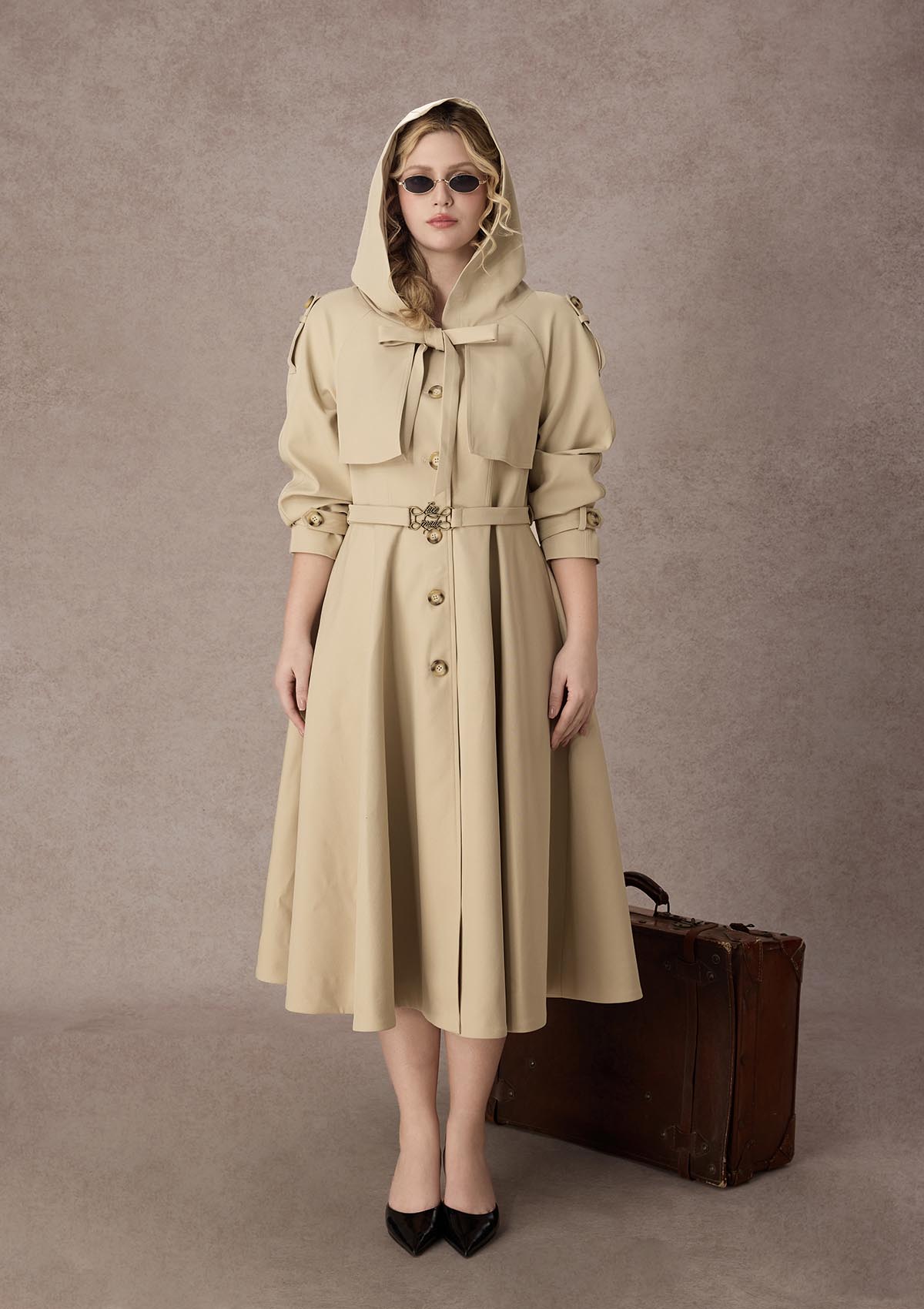 Curve&amp;Plus Western Road Trench Coat