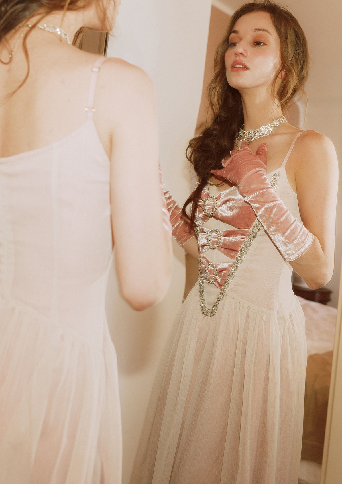 Lychee Reverie Corset Dress