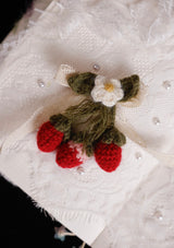 Strawberry Mont Blanc Knit Hair Clip