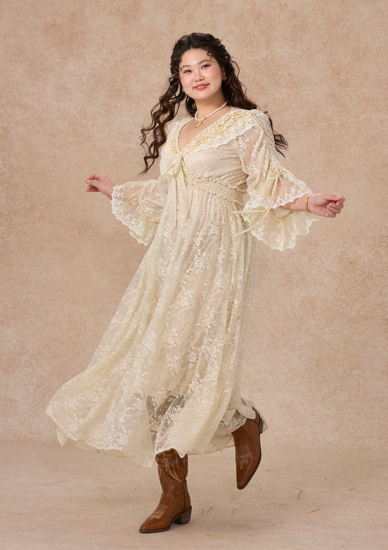 Curve&Plus White Horse Princess Dress