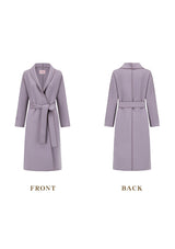 Dreamy Lavender Double-faced Overcoat