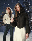 "Little White Warrior" Down Jacket