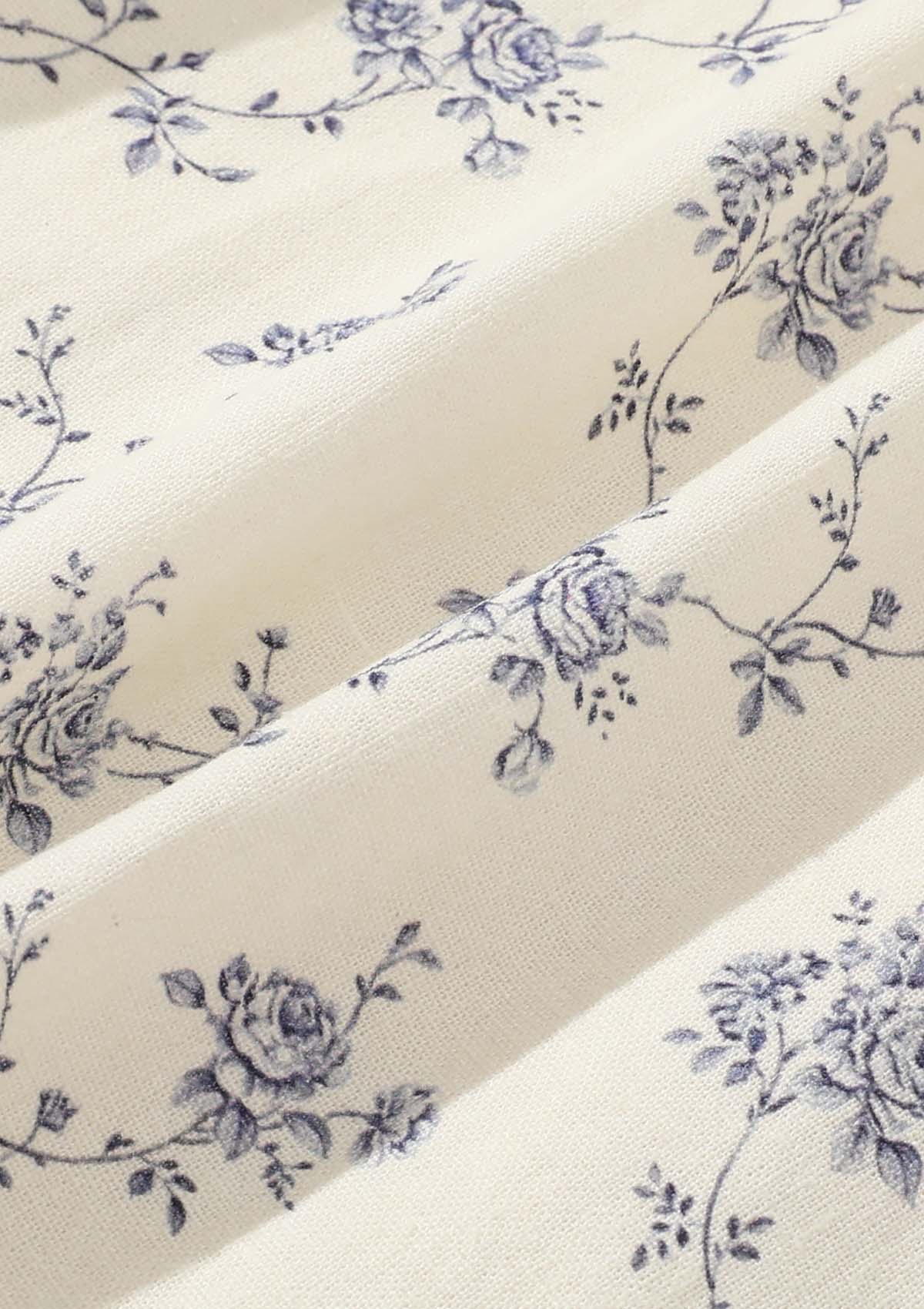 Lacemade Regencycore floral dress - Empire waist style with vine print