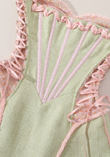 Pink Basque Corset Dress