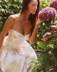 Lacemade "Love Flower Notes" floral corset dress - romantic tea length dress