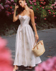 Lacemade "Love Flower Notes" floral corset dress - spaghetti strap style