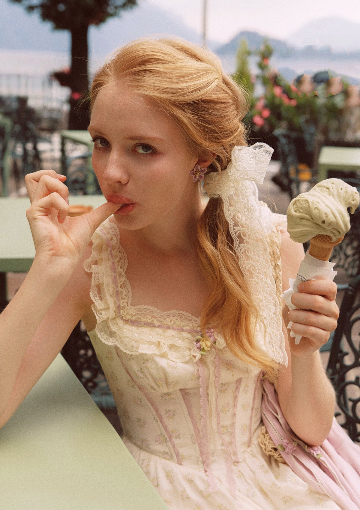 Cream Clove Corset Dress L / In-stock Cream Clove Corset Dress L / In-stock