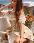 Sonnenblumen-Korsettkleid