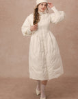 Curve&Plus Warrior II Down Puffer Coat — White
