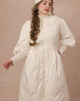 Curve&Plus Warrior II Down Puffer Coat — White