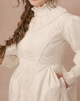 Curve&Plus Warrior II Down Puffer Coat — White