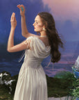 Lacemade dreamy white satin dress for women - romantic date night look