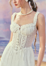 White Dream Tide Corset Dress