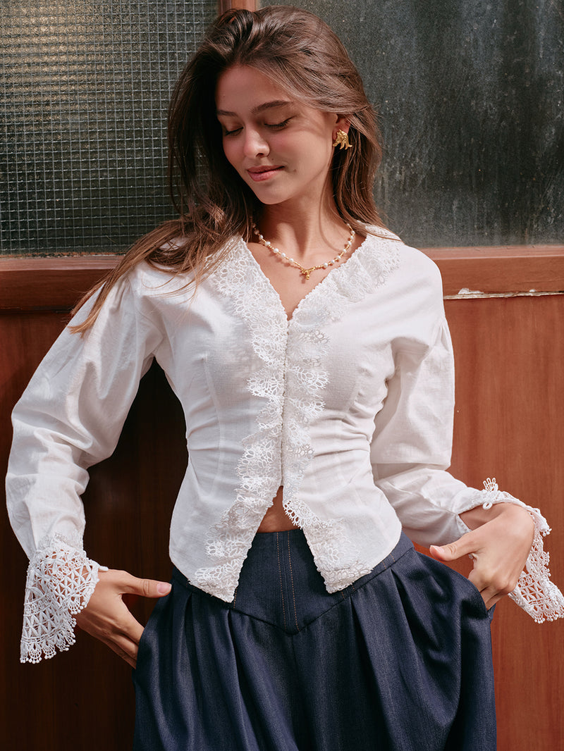French Milk Foam Shirt