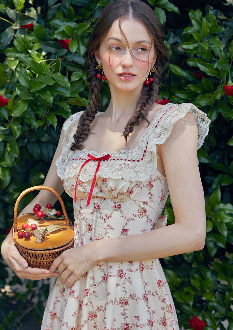 Red Garnet Corset Dress Red Garnet Corset Dress