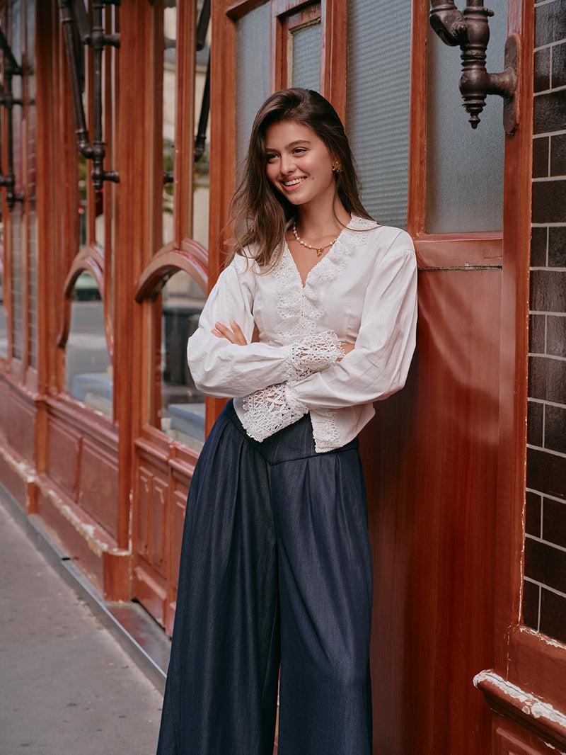 French Milk Foam Shirt