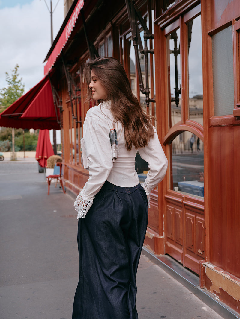 French Milk Foam Shirt