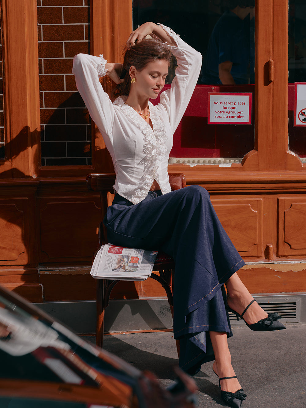 French Milk Foam Shirt